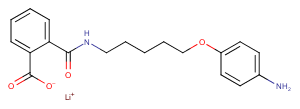 Phthalamic acid, N-(5-(p-aminophenoxy)pentyl)-, lithium salt Chemical Structure