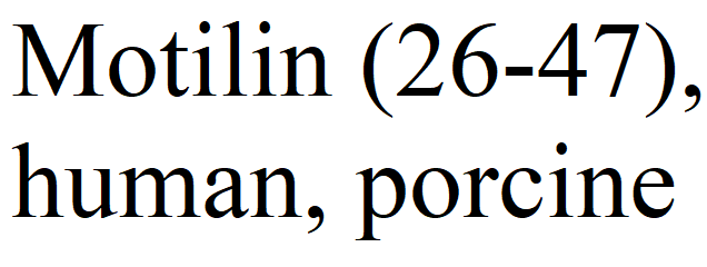 Motilin (26-47), human, porcine