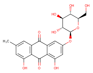 Emodin 6-O-β-D-glucoside Chemical Structure