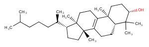 Dihydrolanosterol Chemical Structure
