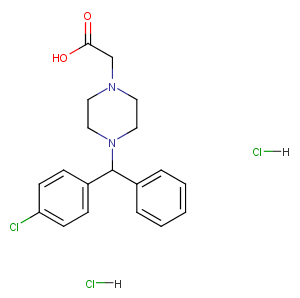 Cetirizine Impurity B dihydrochloride Chemical Structure