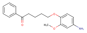 Valerophenone, 5-(4-amino-2-methoxyphenoxy)- Chemical Structure