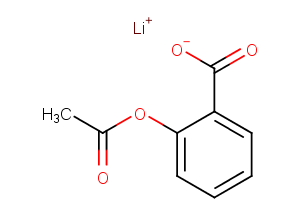 Lithium acetylsalicylate Chemical Structure