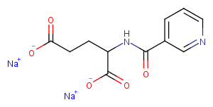 L-Glutamic acid, N-nicotinoyl-, disodium salt Chemical Structure