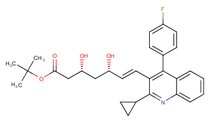 Tert-Buthyl Pitavastatin Chemical Structure