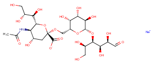 6'-Sialyllactose Sodium Salt Chemical Structure