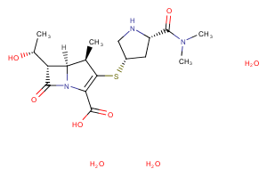 Meropenem trihydrate Chemical Structure