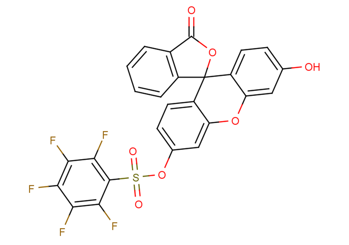Pentafluorobenzenesulfonyl fluorescein Chemical Structure