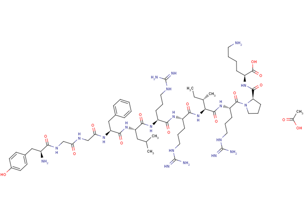 [DPro10] Dynorphin A (1-11)acetate,porcine Chemical Structure