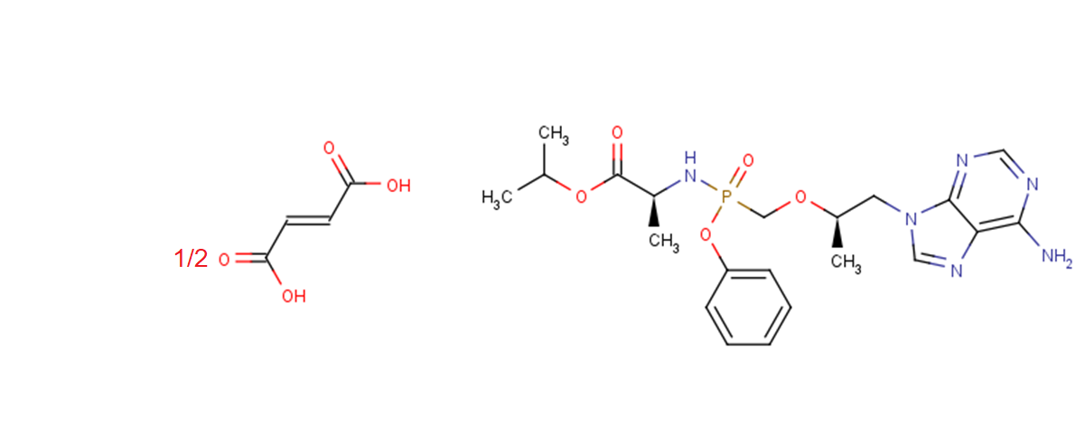 Tenofovir alafenamide hemifumarate