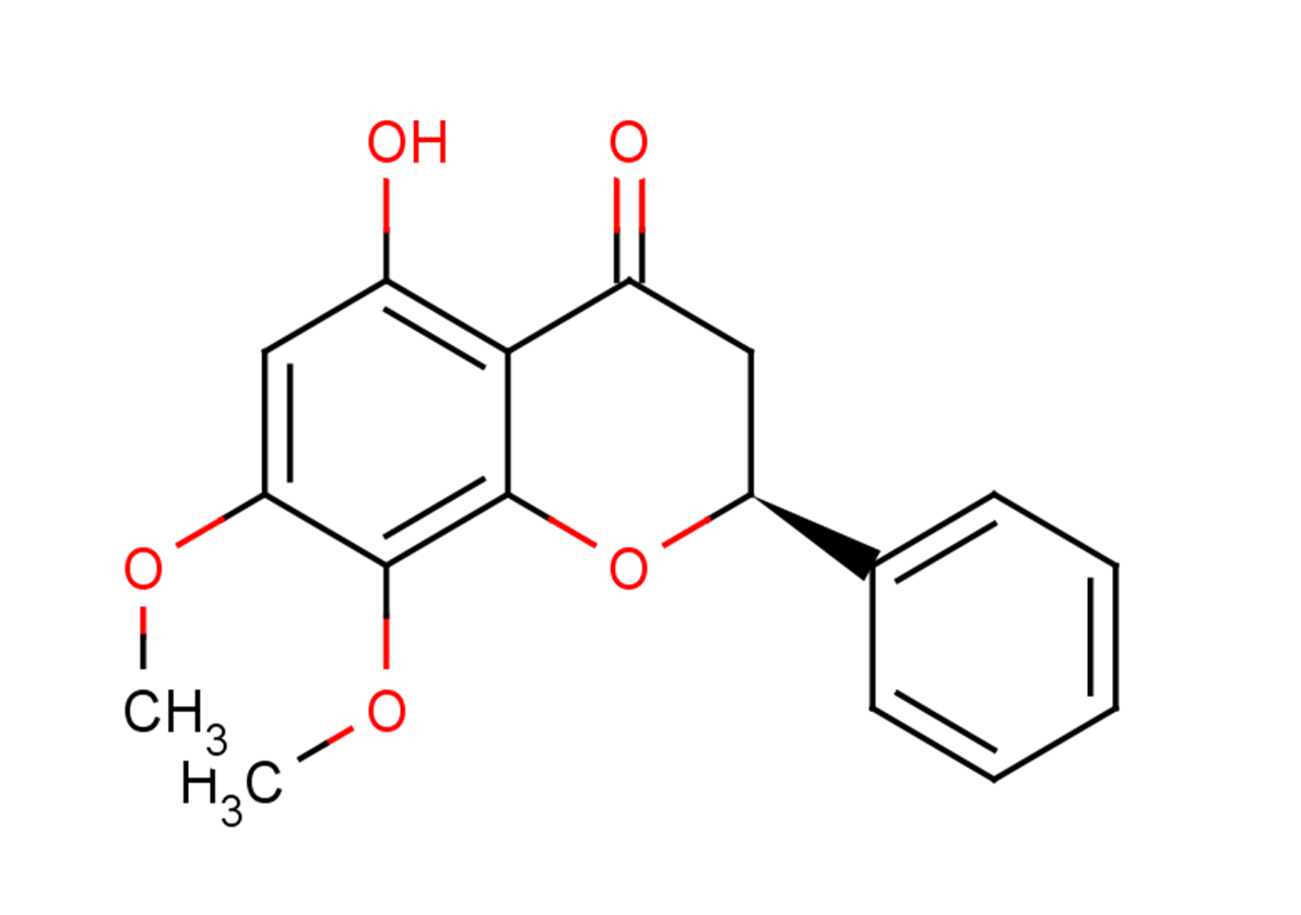 5-Hydroxy-7,8-dimethoxyflavanone Chemical Structure