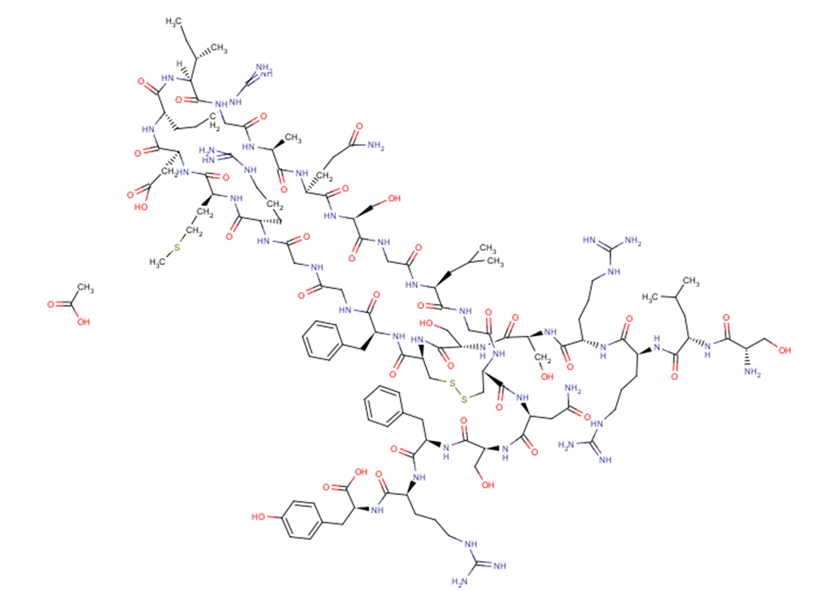 Carperitide acetate Chemical Structure
