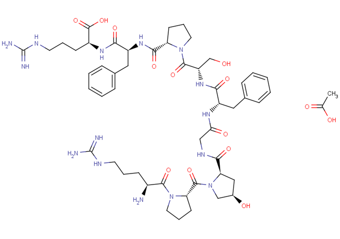 (Hyp³)-Bradykinin acetate Chemical Structure