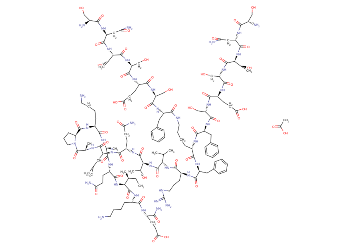 AUNP-12 acetate Chemical Structure