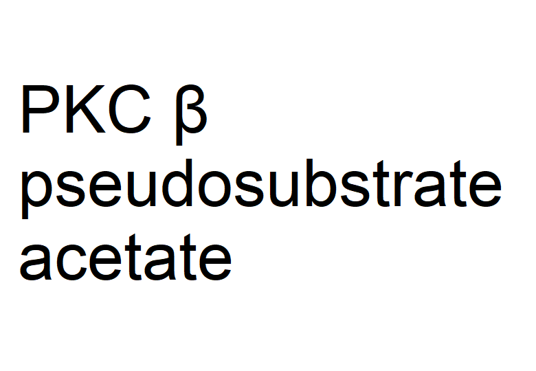 PKC β pseudosubstrate acetate Chemical Structure