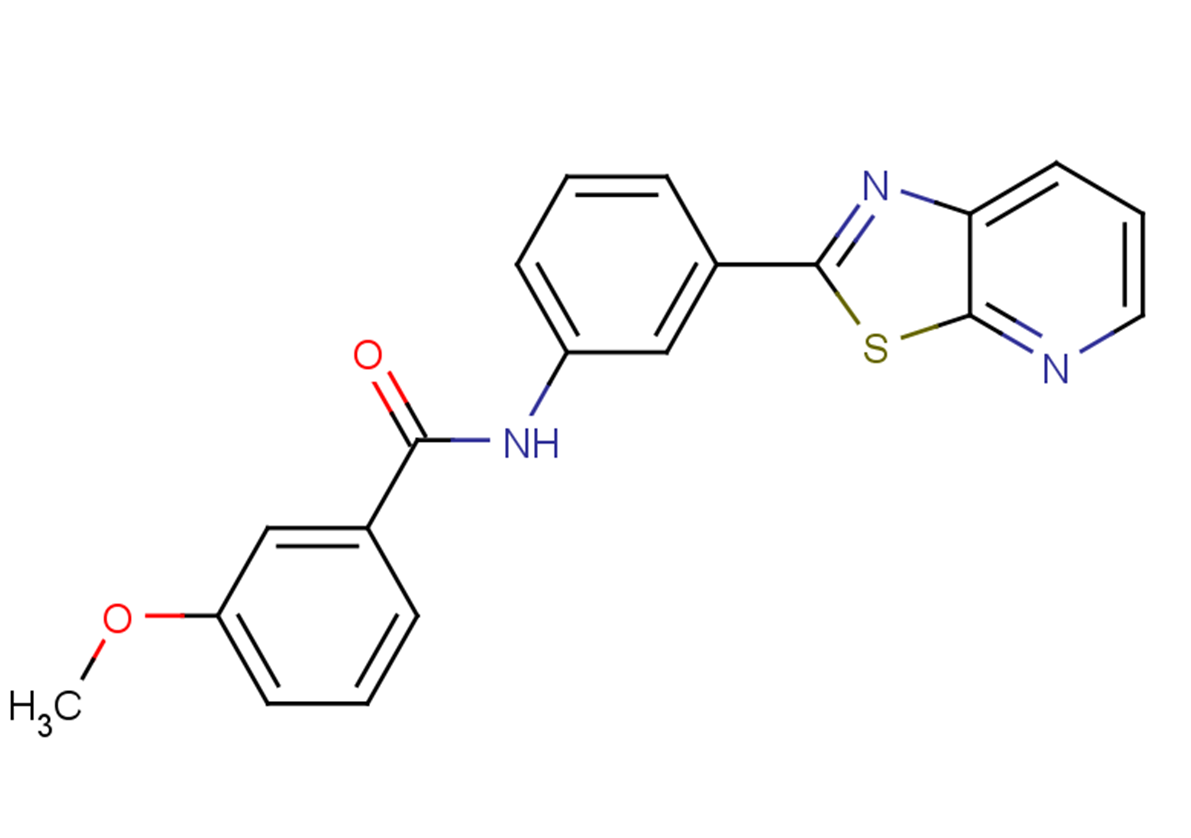 Benzamide, 3-methoxy-N-(3-thiazolo[5,4-b]pyridin-2-ylphenyl) Chemical Structure