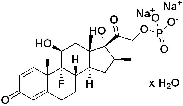 Betamethasone 21-phosphate (sodium salt hydrate) Chemical Structure