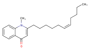 1-Methyl-2-[(Z)-6-undecenyl]-4(1H)-quinolone Chemical Structure