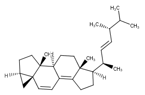 3,5-Cycloergosta-6,8(14),22-triene Chemical Structure