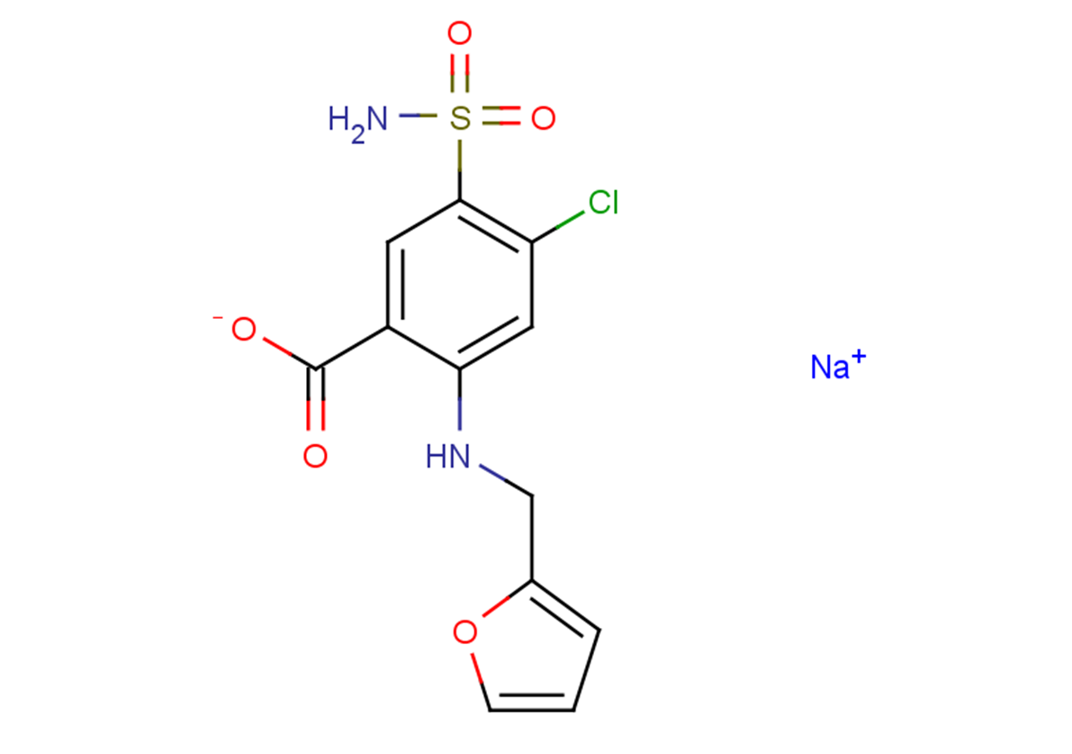 Furosemide sodium Chemical Structure