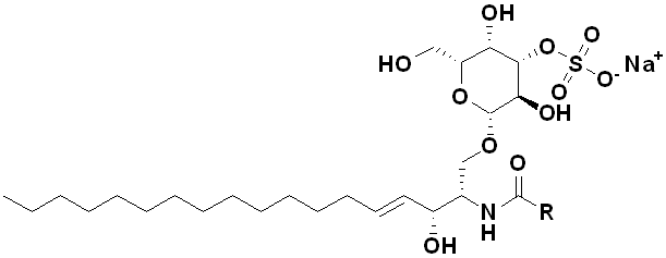 Sulfatides (bovine) (sodium salt) Chemical Structure