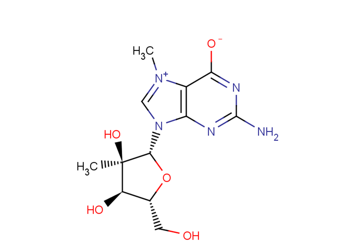 N7-Methyl-2’-beta-C-methyl guanosine Chemical Structure