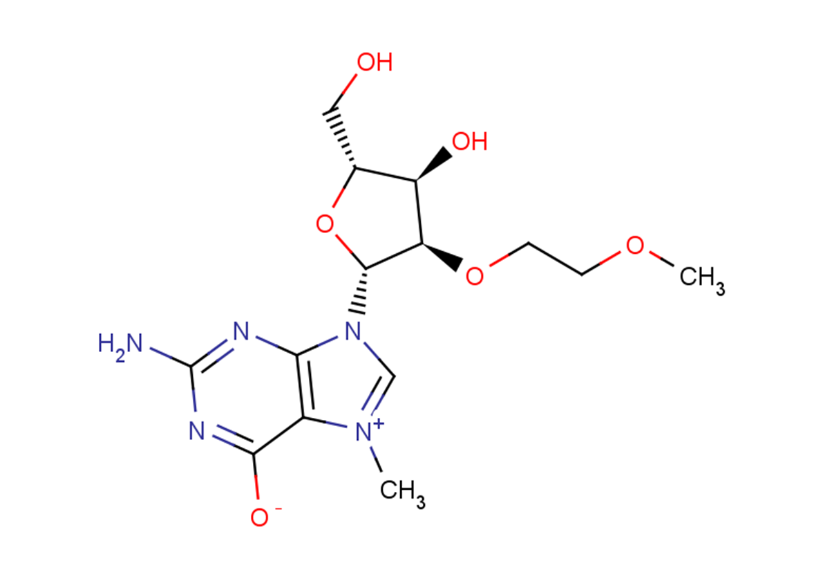 N7-Methyl-2’-O-(2-methoxyethyl)   guanosine Chemical Structure