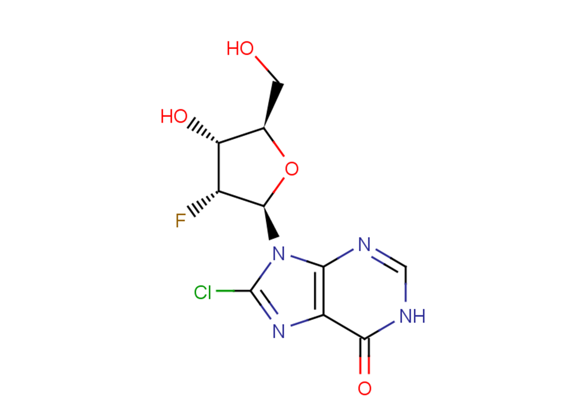 8-Chloro-2’-deoxy-2’-fluoro inosine Chemical Structure