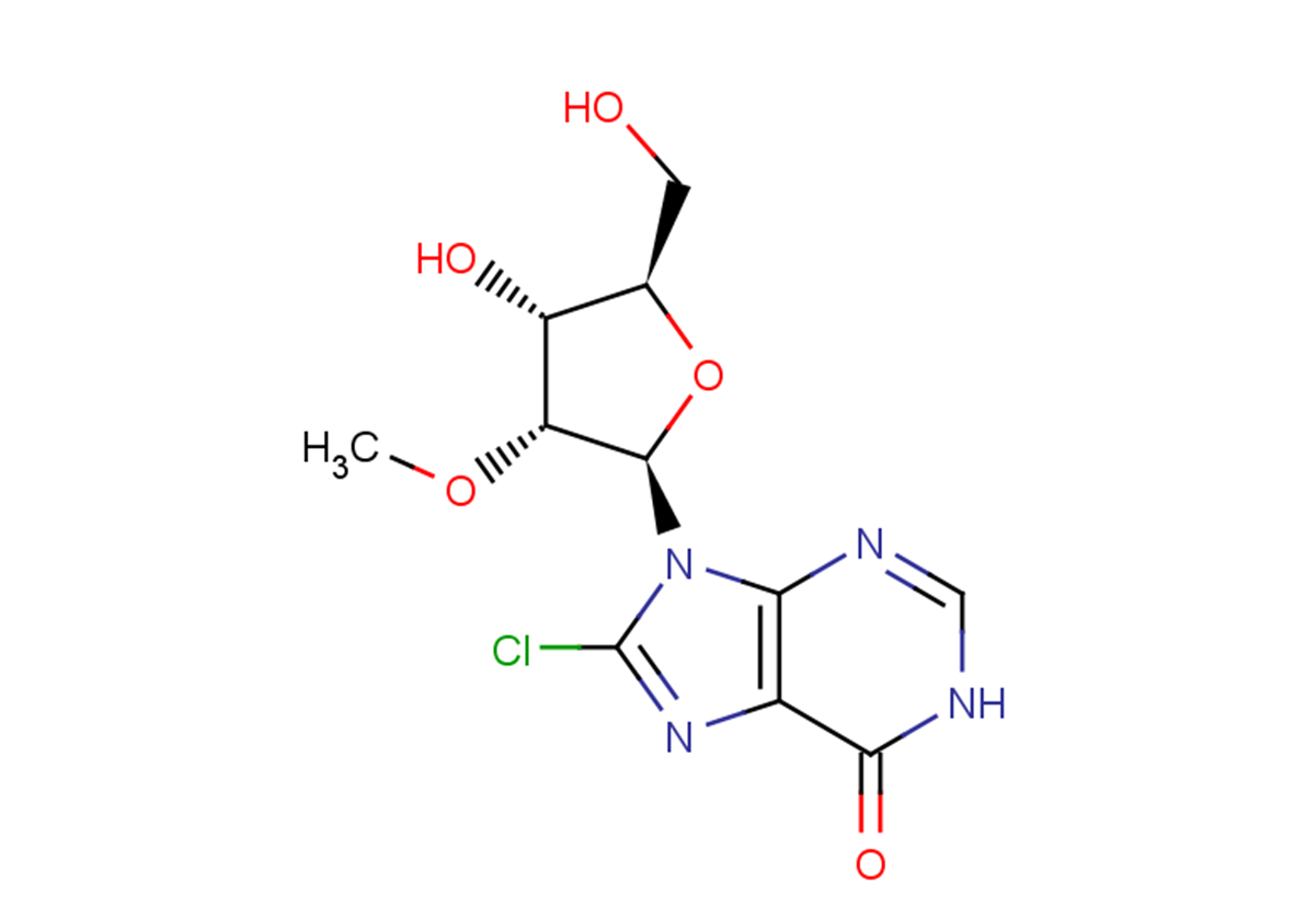 8-Chloro-2’-O-methyl   inosine Chemical Structure