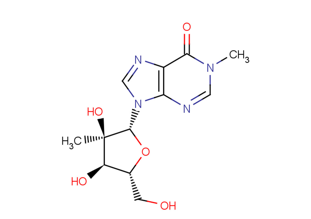 N1-Methyl-2’-beta-C-methyl   inosine Chemical Structure
