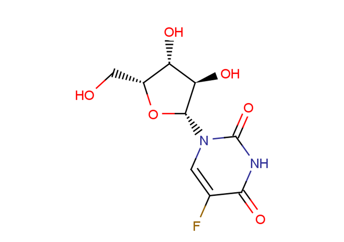 1-(b-D-Xylofuranosyl)-5-fluorouracil Chemical Structure