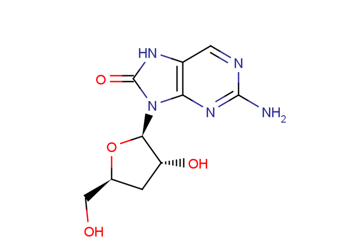 6-Deoxo-8-oxo-3’-deoxy-guanosine Chemical Structure