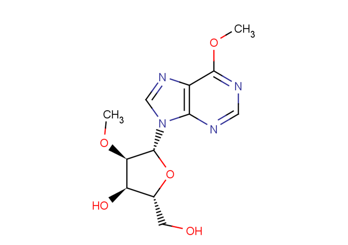 6-Mthoxy-9-beta-D-(2-O-methyl-ribofuranosyl)purine Chemical Structure