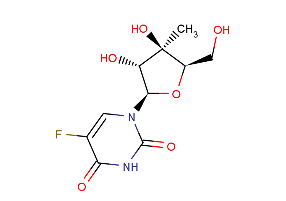 5-Fluoro-3’-beta-C-methyluridine Chemical Structure