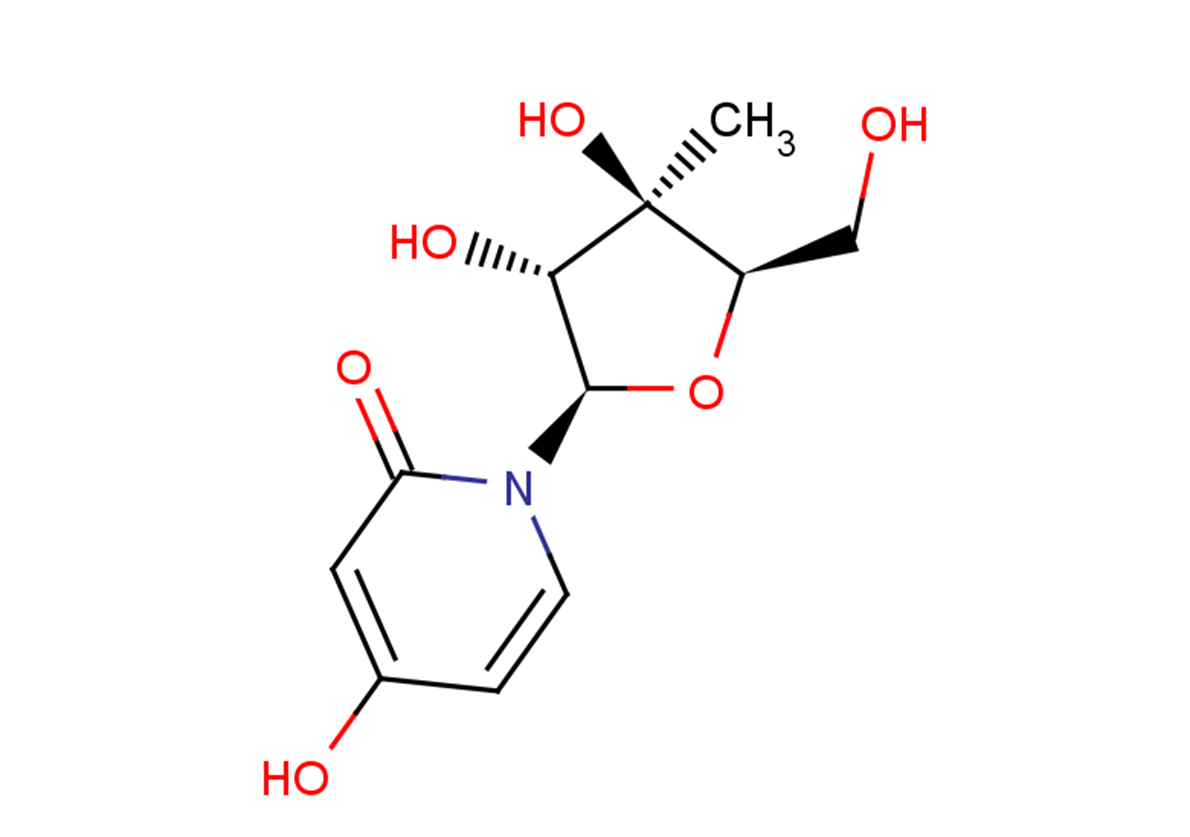 3’-beta-C-Methyl-3-deazauridine Chemical Structure