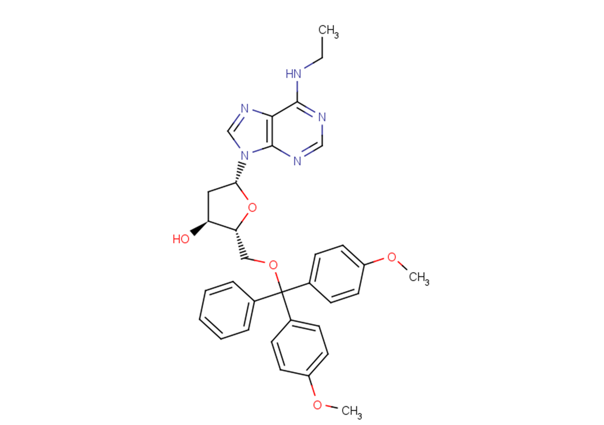 5’-O-DMTr-N6-ethyl-2’-deoxyadenosine Chemical Structure