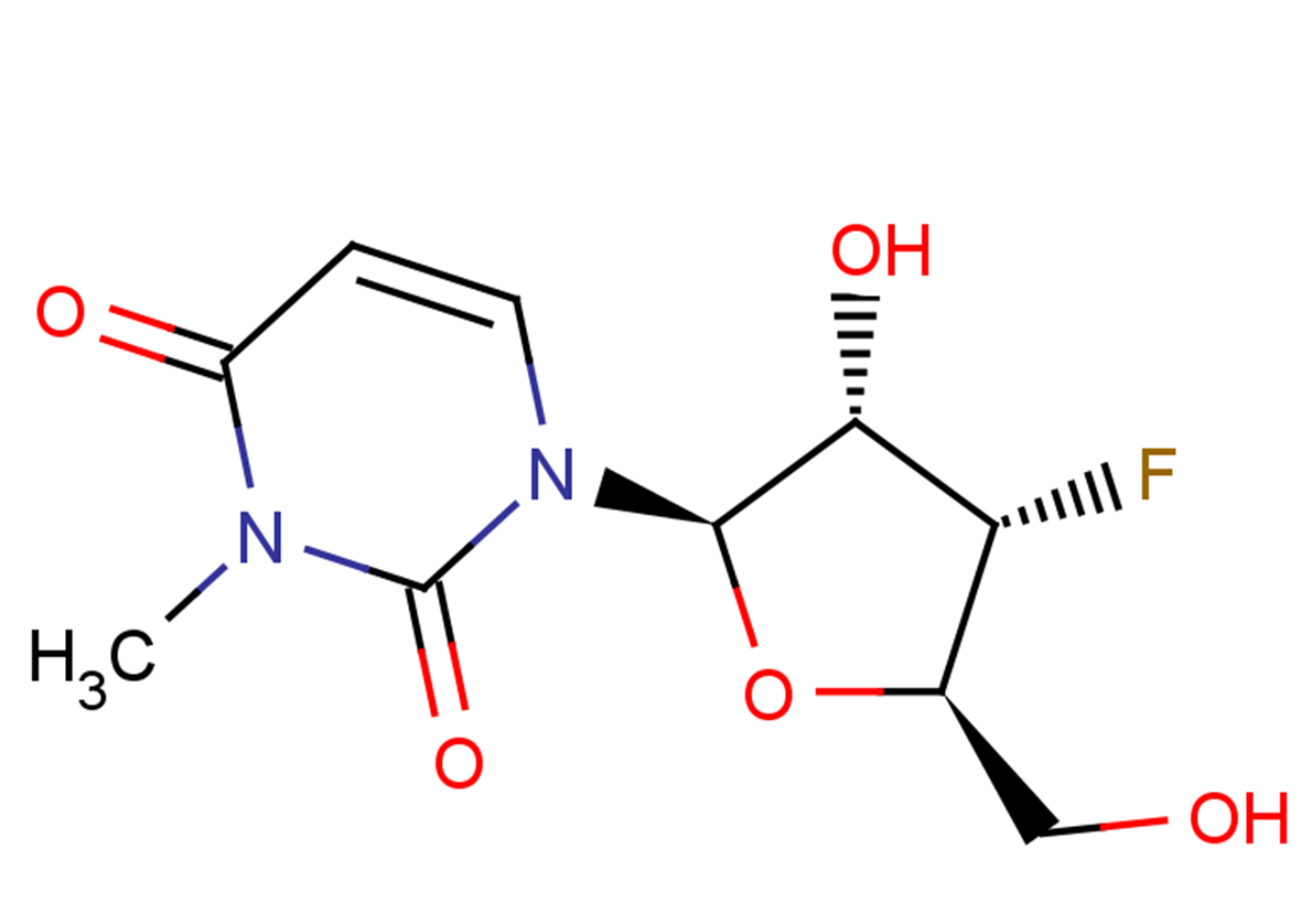 3’-Deoxy-3’-fluoro-N1-methyluridine Chemical Structure