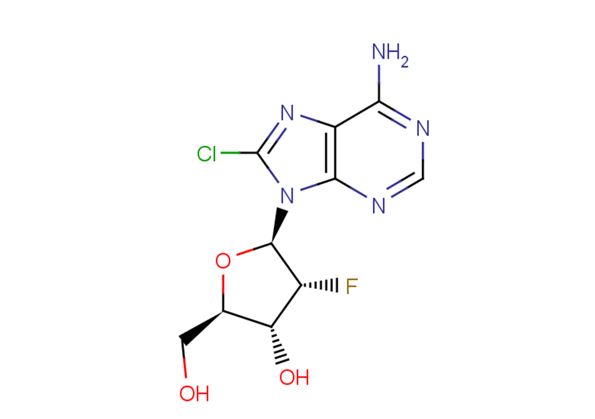 8-Chloro-2’-deoxy-2’-fluoroadenosine Chemical Structure