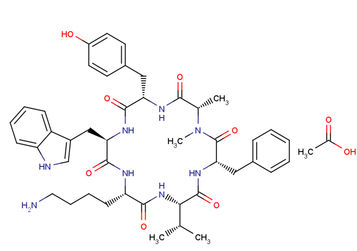 Seglitide acetate Chemical Structure