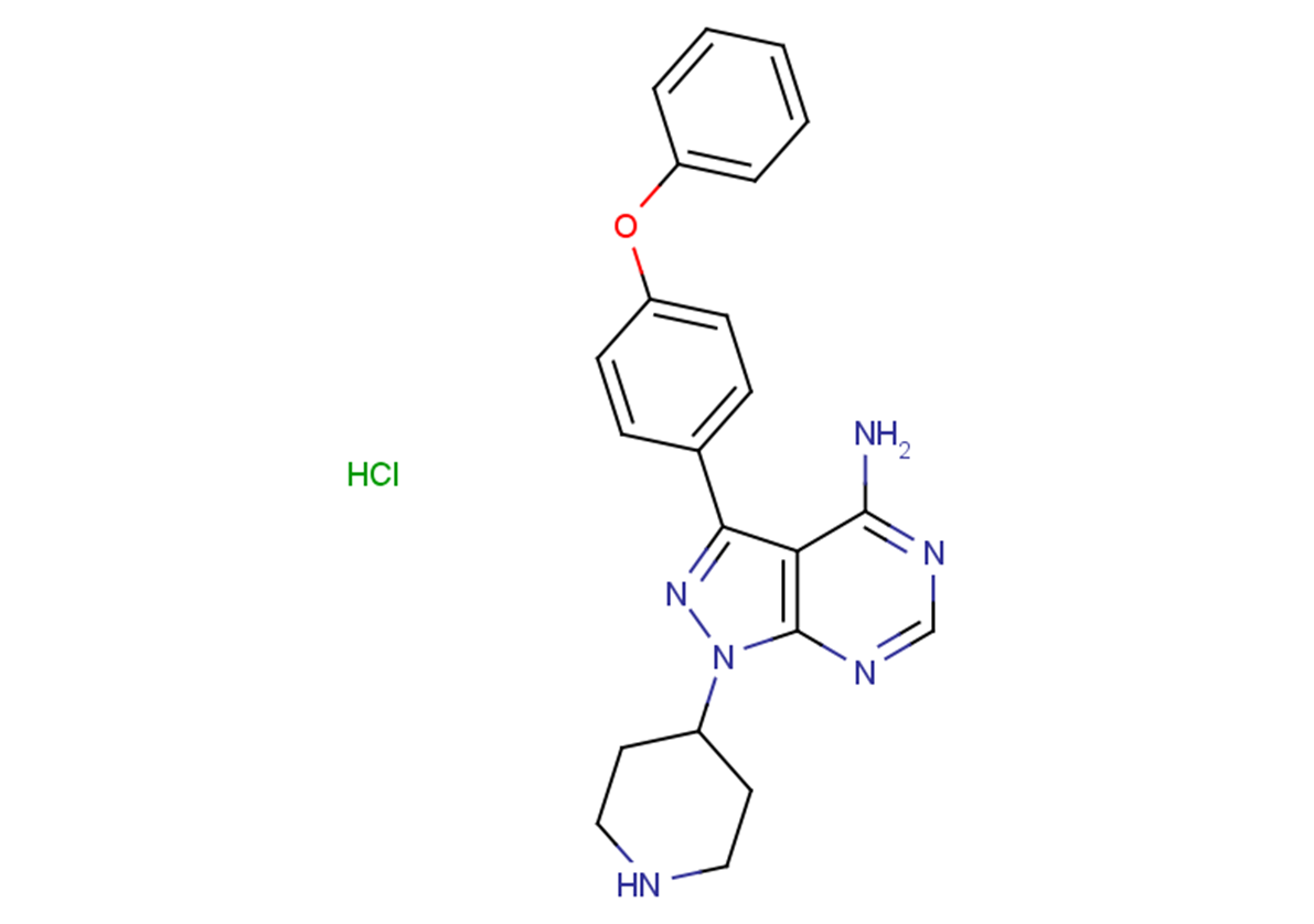 N-piperidine Ibrutinib hydrochloride Chemical Structure