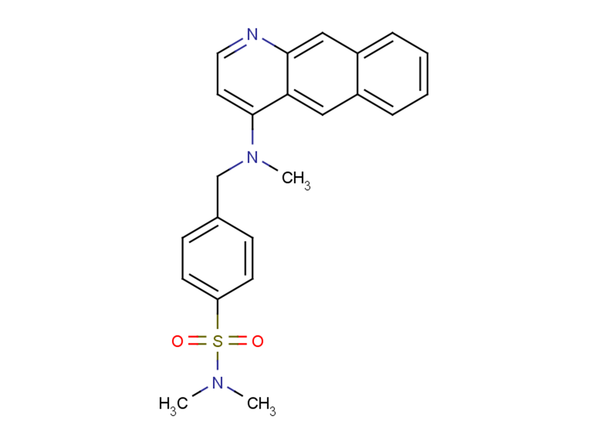 4-((benzo[g]quinolin-4-yl(methyl)amino)methyl)-N,N-dimethylbenzenesulfonamide