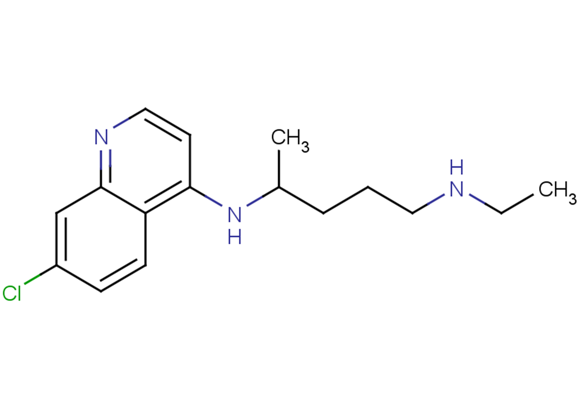 Desethyl chloroquine Chemical Structure