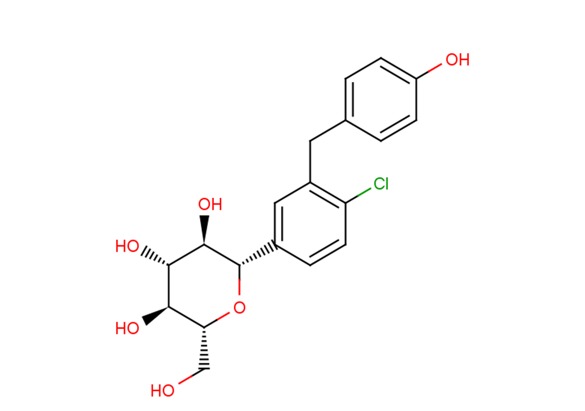 O-Desethyl Dapagliflozin Chemical Structure