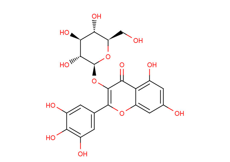 Myricetin 3-O-glucoside Chemical Structure