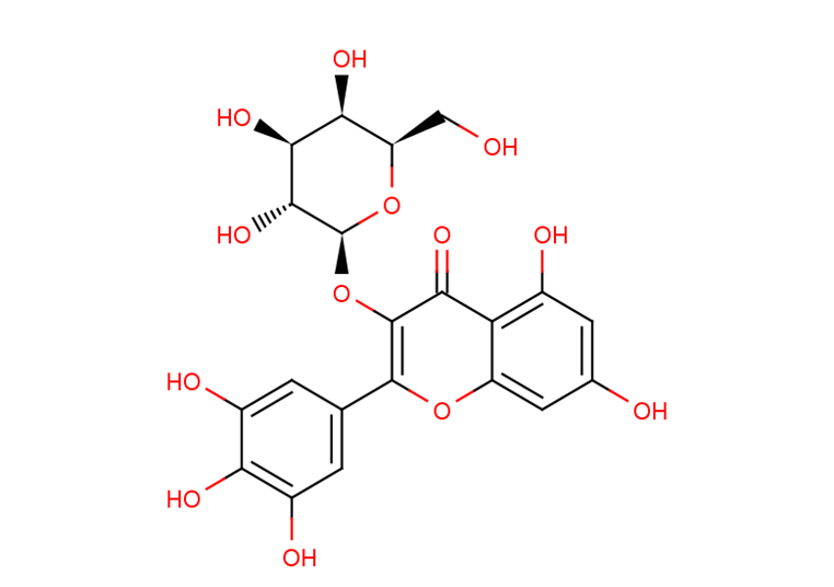Myricetin 3-O-galactoside Chemical Structure