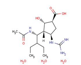 Peramivir Trihydrate Chemical Structure