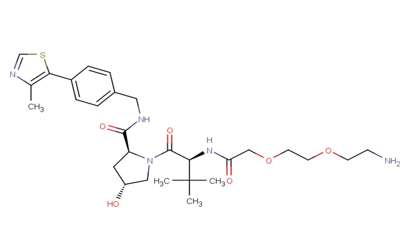 (S,R,S)-AHPC-PEG2-NH2 Chemical Structure