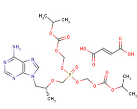 Tenofovir Disoproxil Fumarate Chemical Structure