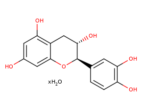 (+)-Catechin Hydrate Chemical Structure
