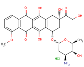 Doxorubicin hydrochloride Chemical Structure